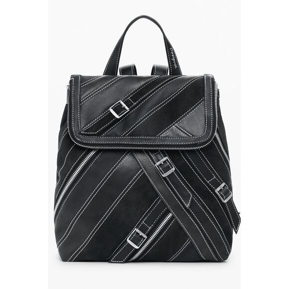 Desigual Black Polyethylene Women Women's Backpack - Picture 1 of 3